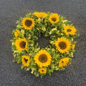 sunflower wreath